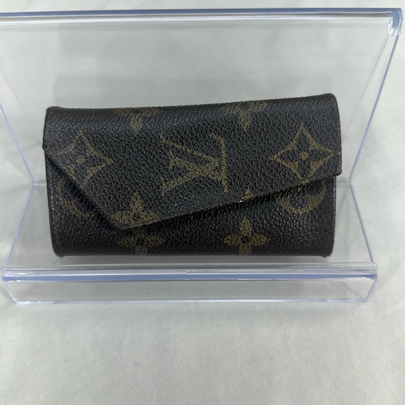Vtg Louis Vuitton Monogram Unisex 6 Key Holder Case Wallet LV France - Picture 1 of 14